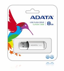 USB карта памяти A-data C906 32GB USB 2.0, белая цена и информация | USB накопители данных | hansapost.ee