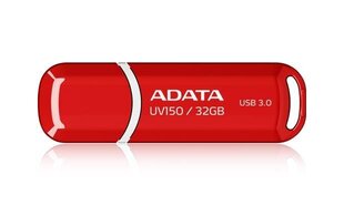 USB карта памяти A-data UV150 32GB USB 3.0, красная цена и информация | USB накопители | hansapost.ee