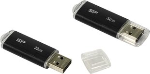 Mälupulk Silicon Power memory USB Ultima U02 32GB USB 2.0 - must hind ja info | Silicon Power Mälupulgad ja kõvakettad | hansapost.ee