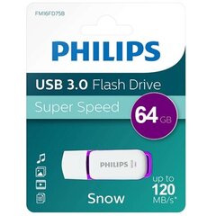 Philips Drive Snow Edition 64GB USB 3.0 цена и информация | USB накопители данных | hansapost.ee