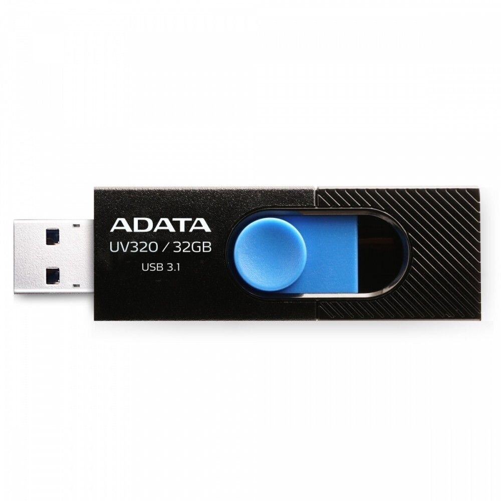 USB mälupulk ADATA UV320 32 GB, USB 3.1, Black hind ja info | Mälupulgad | hansapost.ee