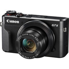 Canon PowerShot G7 X Mark II Black цена и информация | Цифровые фотоаппараты | hansapost.ee