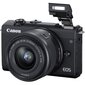 Canon EOS M200 + EF-M 15-45mm IS STM, must цена и информация | Fotoaparaadid | hansapost.ee