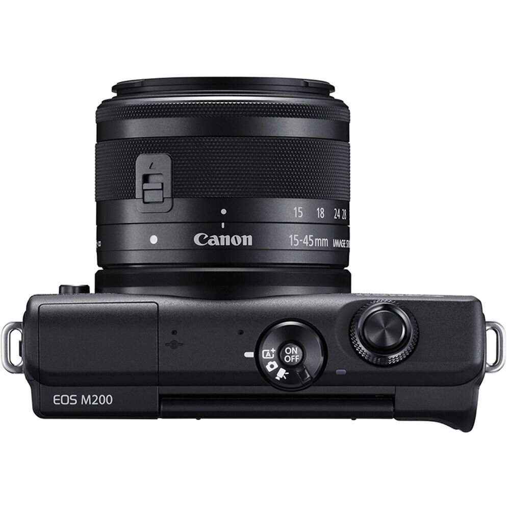 Canon EOS M200 + EF-M 15-45mm IS STM, must цена и информация | Fotoaparaadid | hansapost.ee