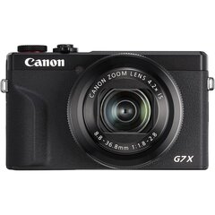 Canon PowerShot G7 X Mark III (Black) цена и информация | Цифровые фотоаппараты | hansapost.ee