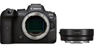 Canon EOS R6 Body + Mount Adapter EF-EOS R цена и информация | Фотоаппараты | hansapost.ee