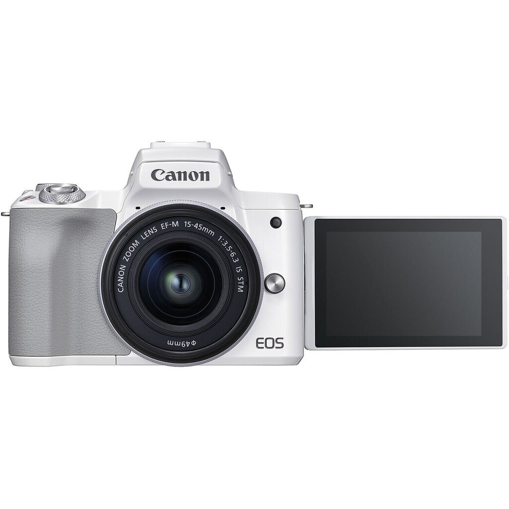 Canon EOS M50 Mark II EF-M 15-45mm IS STM Kit White цена и информация | Fotoaparaadid | hansapost.ee