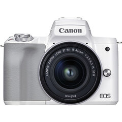 Canon EOS M50 Mark II EF-M 15-45mm IS STM Kit White цена и информация | Цифровые фотоаппараты | hansapost.ee