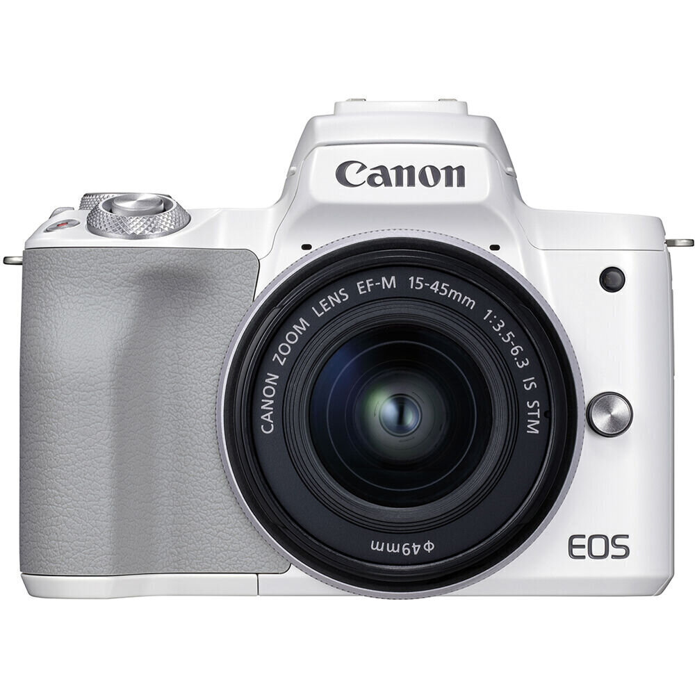 Canon EOS M50 Mark II EF-M 15-45mm IS STM Kit White цена и информация | Fotoaparaadid | hansapost.ee