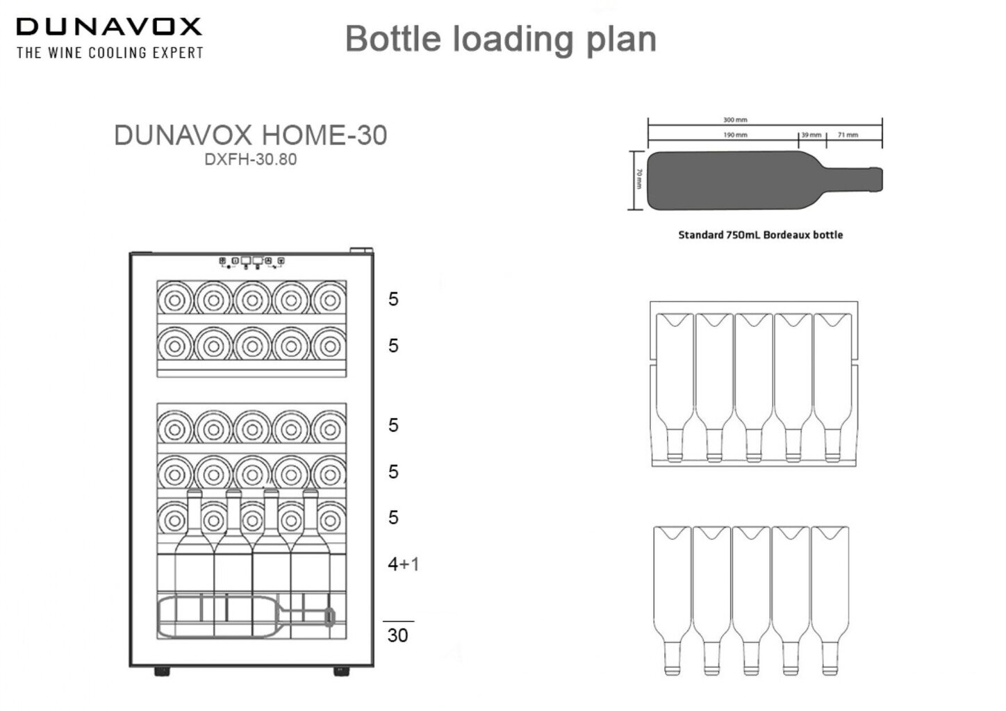 Dunavox DX-FH30.80 hind ja info | Veinikülmkapid | hansapost.ee