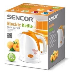 Sencor электрический чайник, 1.5L, оранжевый цена и информация | Электрочайники | hansapost.ee