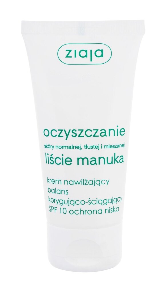 Taastav näokreem Manuka lehtedega Ziaja SPF10 50 ml цена и информация | Näokreemid | hansapost.ee