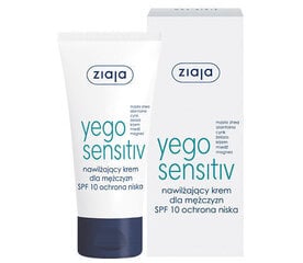 Meeste niisutav näokreem Ziaja Yego Sensitiv SPF10 50 ml hind ja info | Näokreemid | hansapost.ee