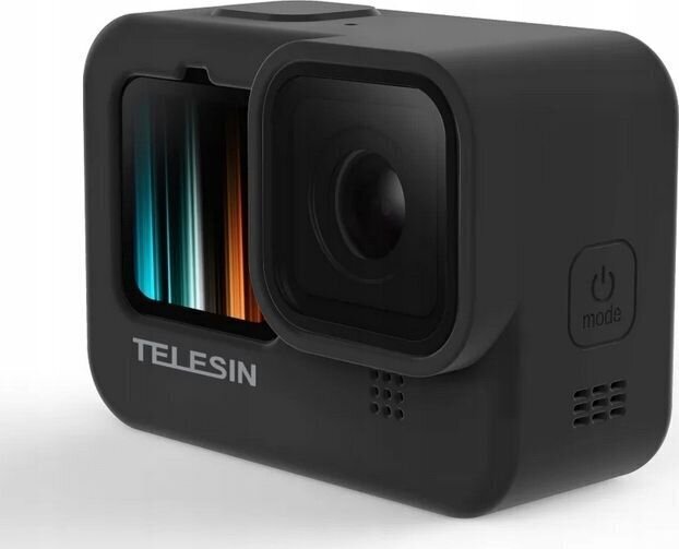 Telesin silikoonist ümbris GoPro Hero 9 / Hero 10 kaameratele, must hind ja info | Videokaamerate kotid | hansapost.ee