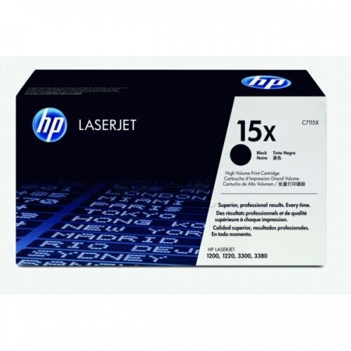 HP No.15X (C7115X) must kassett, 3500 lehte. цена и информация | Laserprinteri toonerid | hansapost.ee