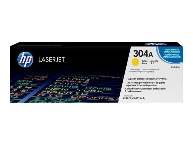 HP CC532A, kollane kassett цена и информация | Laserprinteri toonerid | hansapost.ee