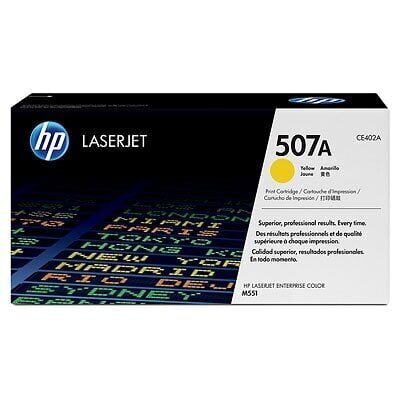 HP No.507A (CE402A), kollane kassett цена и информация | Laserprinteri toonerid | hansapost.ee