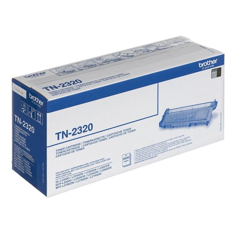Brother TN-2320BK TN2320BK цена и информация | Laserprinteri toonerid | hansapost.ee