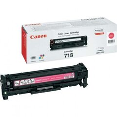 Картридж Canon 718 с пурпурным тонером для LBP7200 (2900 стр. / 5%) цена и информация | Картриджи и тонеры | hansapost.ee