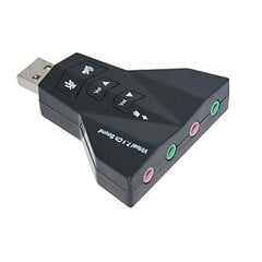 USB звуковая карта ATL PD560 (AK103D) VIRTUAL 7.1 цена и информация | Звуковые карты | hansapost.ee