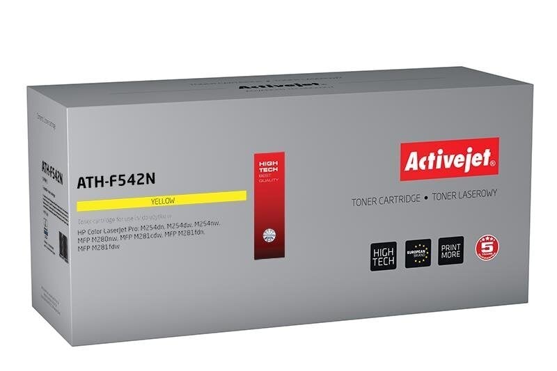 Kassett laserprinteritele Active Jet ATH-F542N, kollane hind ja info | Laserprinteri toonerid | hansapost.ee