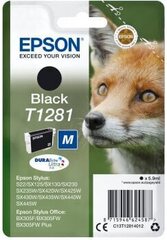 Картридж с оригинальными чернилами Epson T1281 Чёрный цена и информация | Картриджи для струйных принтеров | hansapost.ee