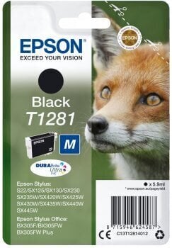 Originaalne Tindikassett Epson T1281 Must цена и информация | Tindiprinteri kassetid | hansapost.ee