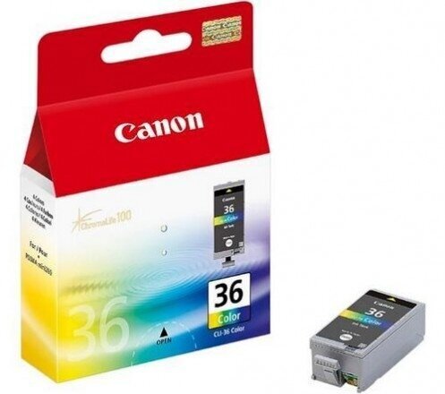 INK CARTRIDGE COLOR CLI-36/1511B001 CANON цена и информация | Tindiprinteri kassetid | hansapost.ee