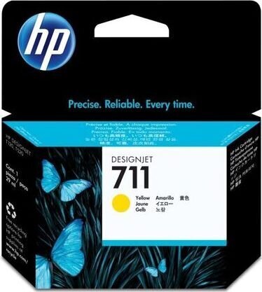HP 711 ink yellow 29 ml DJ T120 520 hind ja info | Tindiprinteri kassetid | hansapost.ee