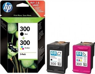 Tindikassett HP 300, kolmevärviline + must hind ja info | Tindiprinteri kassetid | hansapost.ee