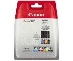 Tindiprinteri värvikomplekt CANON CLI-551cmybk hind ja info | Tindiprinteri kassetid | hansapost.ee