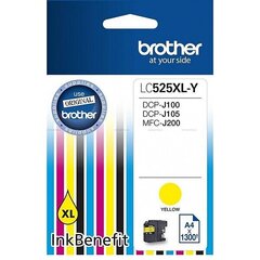 Brother LC525XLY Yellow цена и информация | Картриджи для струйных принтеров | hansapost.ee