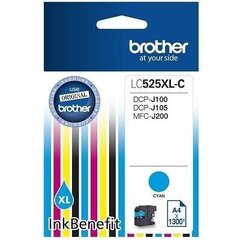 Brother LC525XLC Cyan цена и информация | Картриджи для струйных принтеров | hansapost.ee