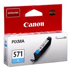 Картридж Canon CLI-571 CYAN 0386C001, голубой цена и информация | Картриджи для струйных принтеров | hansapost.ee