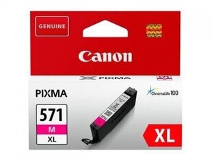 Картридж Canon CLI-571XL MAGENTA 0333C001, цвет пурпурный цена и информация | Картриджи для струйных принтеров | hansapost.ee