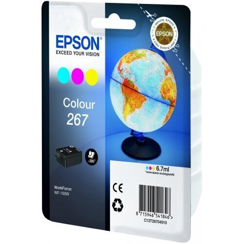 Epson 267 Tri-colour Ink Cartridge Ink, цена и информация | Tindiprinteri kassetid | hansapost.ee