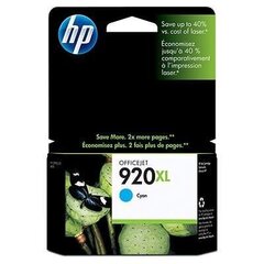 Картридж для струйной печати HP 920 XL (CD972AE), голубой цена и информация | Картриджи для струйных принтеров | hansapost.ee