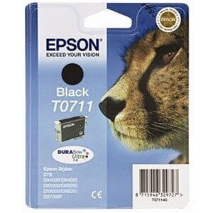 Epson - Tint T0711 BLACK 7.4ml SX115/215/218/415/BX610W hind ja info | Tindiprinteri kassetid | hansapost.ee