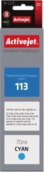 Activejet AE-113C цена и информация | Tindiprinteri kassetid | hansapost.ee