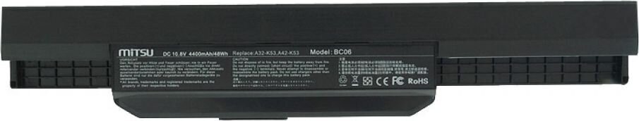 Mitsu BC/AS-K53 цена и информация | Sülearvuti akud | hansapost.ee