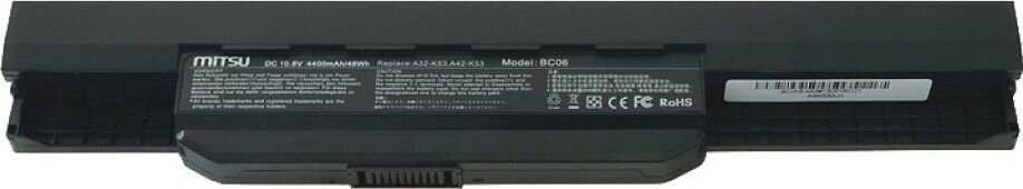 Mitsu BC/AS-K53 hind ja info | Sülearvuti akud | hansapost.ee