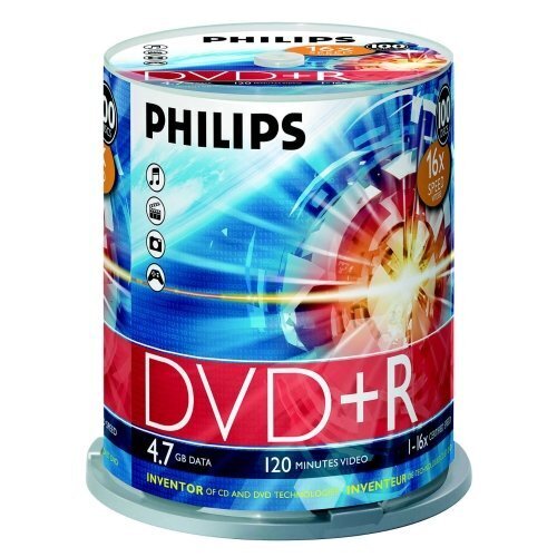 Philips DVD+R 4.7GB CAKE BOX 100 hind ja info | Vinüülplaadid, CD, DVD | hansapost.ee