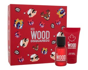 Komplekt naistele Dsquared2 Red Wood: tualettvesi EDT, 30 ml + kehakreem, 50 ml hind ja info | Parfüümid naistele | hansapost.ee