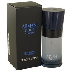 Giorgio Armani Code Colonia EDT meestele 50 ml hind ja info | Parfüümid meestele | hansapost.ee