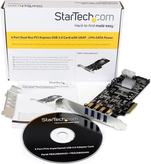 STARTECH PEXUSB3S44V 4 Port Quad Bus PCI цена и информация | Regulaatorid | hansapost.ee