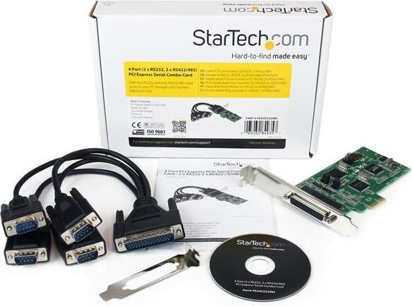 StarTech DB9 (PEX4S232485) цена и информация | Regulaatorid | hansapost.ee