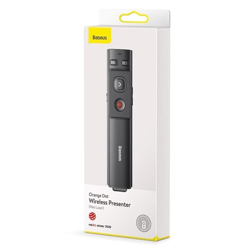 Juhtmeta esineja Baseus Orange Dot Wireless Presenter (Red Laser) halls ACFYB-0G цена и информация | Taskulambid, pealambid ja prožektorid | hansapost.ee