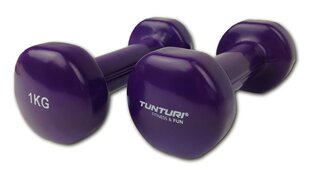 Hantlid Tunturi 2x1 kg, vinüülkattega price and information | Dumbbells, barbells, weights | hansapost.ee