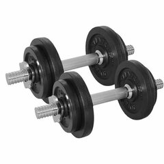 Malmhantlid TUNTURI, 2x 10kg price and information | Dumbbells, barbells, weights | hansapost.ee