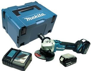 Nurklihvija Makita DGA506RTJ; 18 V; 2x5,0 Ah aku price and information | Lihvmasinad | hansapost.ee